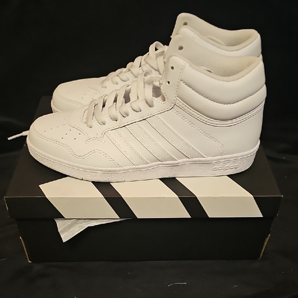 *Brand New* Adidas White Hoops 4.0 Mids